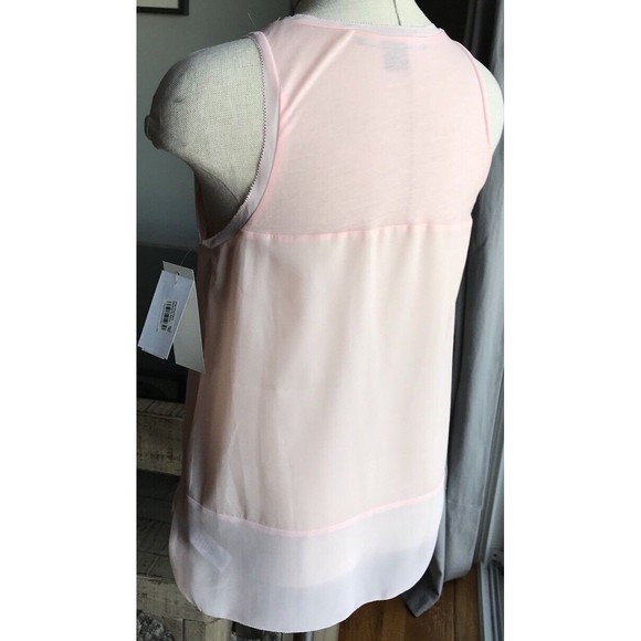 New French Connection Tank Top Blouse Blush Pink Xs 58.00 - Picture 5 of 6